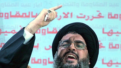 Hezbollah leader Hassan Nasrallah has broadcast a defiant speech. (File photo)