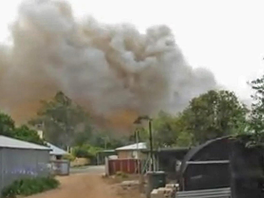 Bushfire threatened property at Gladstone
