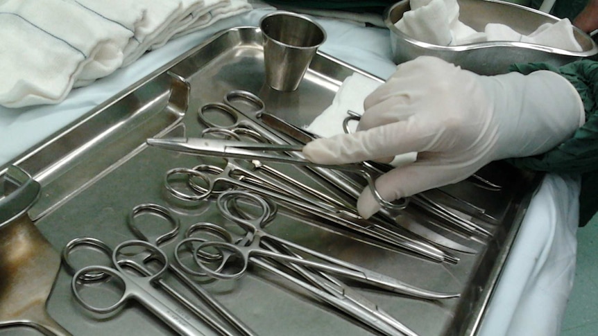 A generic shot of medical instruments