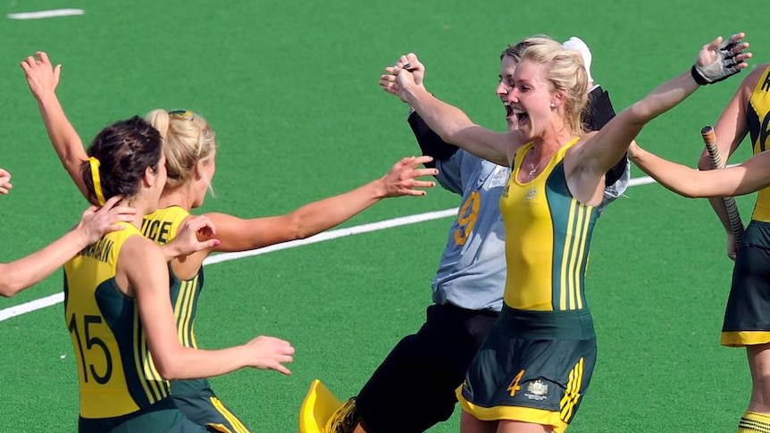 The Hockeyroos' coach is happy to go out on top.