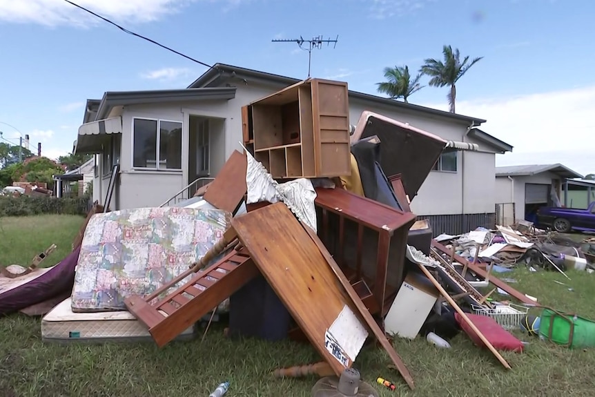 A house in Broadwater after floods