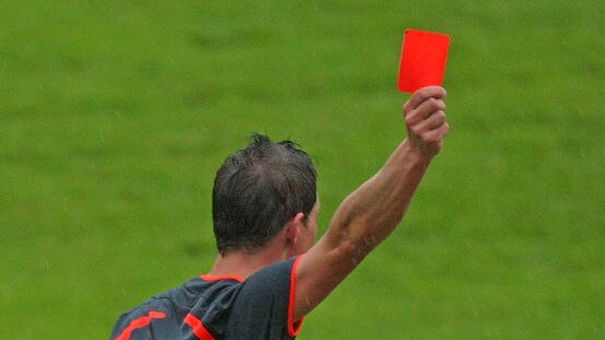 A red card could carry a lifetime ban from a drinking establishment, and a yellow card a warning.