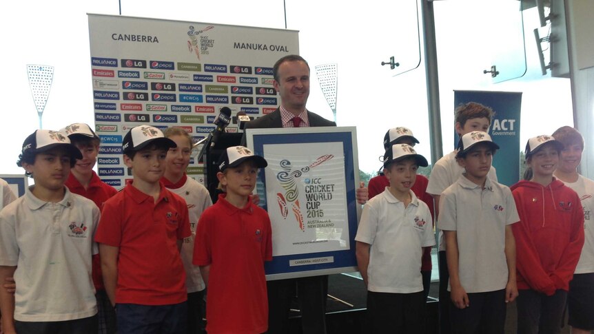 ACT Sports Minister Andrew Barr says the allocation shows Canberra is developing as a cricketing venue.