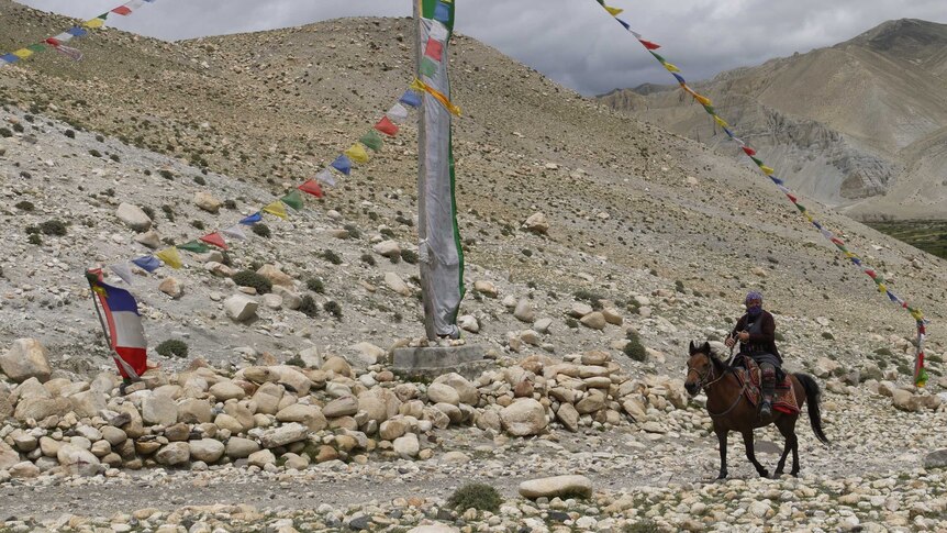 Horseman in Mustang, Nepal