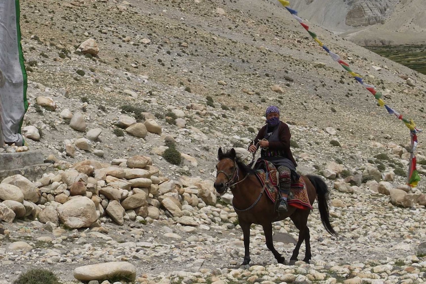 Horseman in Mustang, Nepal