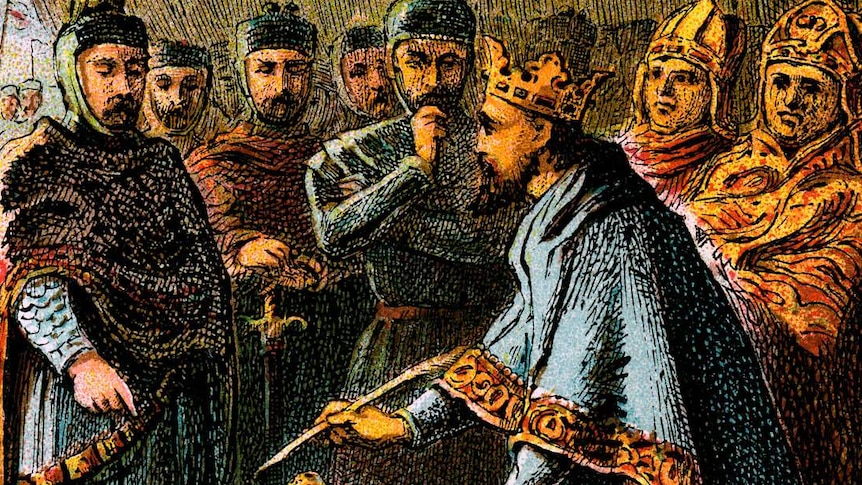'King John And The Magna Carta' colour plate image