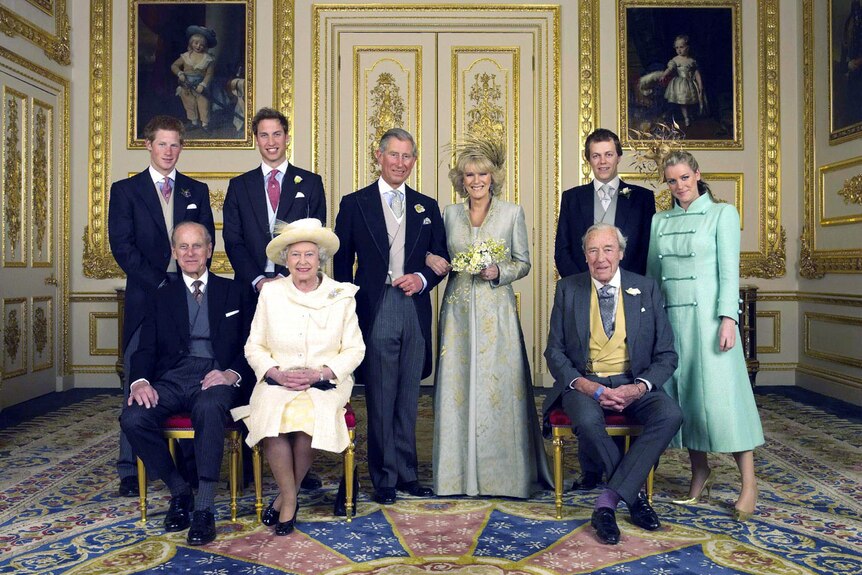 Prince of Wales and Duchess of Cornwall wedding photo, April 10, 2005.