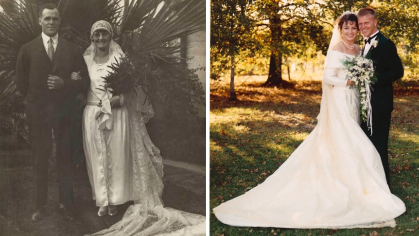 In 64 years of wedding photos, one detail remains the same