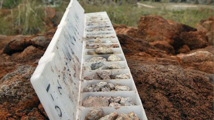 A sample of the rare earths being found in the Halls Creek region.