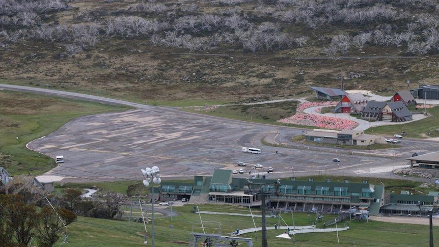 An image of Perisher Village from the ABC's visit in December.