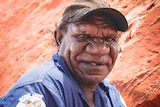 A close up portrait of Bardi Jawi ranger Chris Sampi