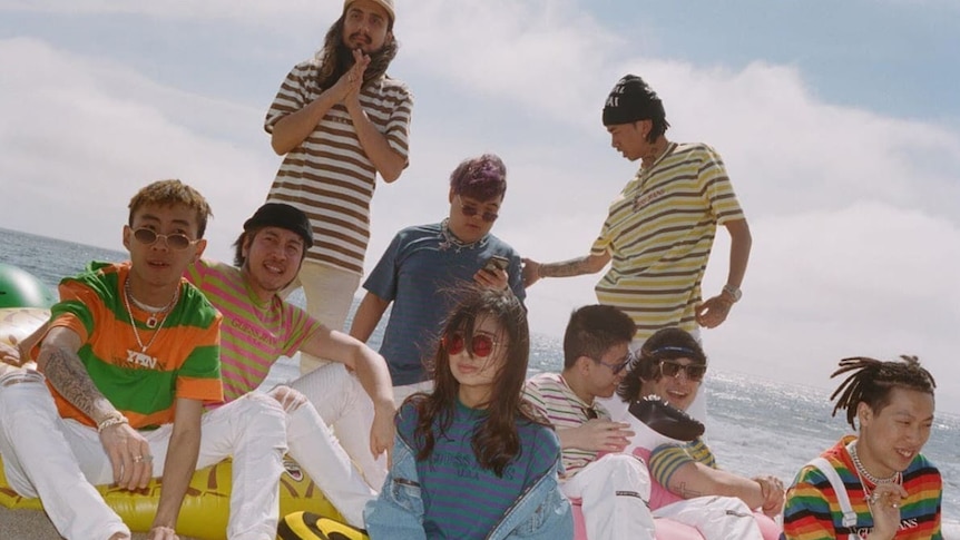 A press shot of 88rising for Midsummer Madness single/video
