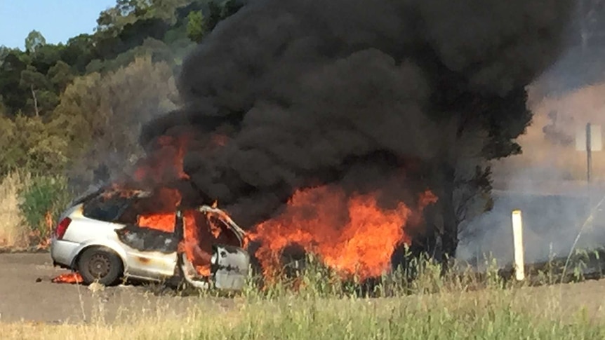 Police pursuit ends in fiery crash