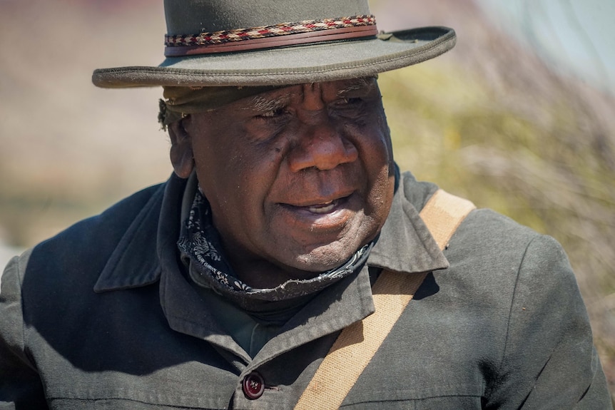 A man with a hat on