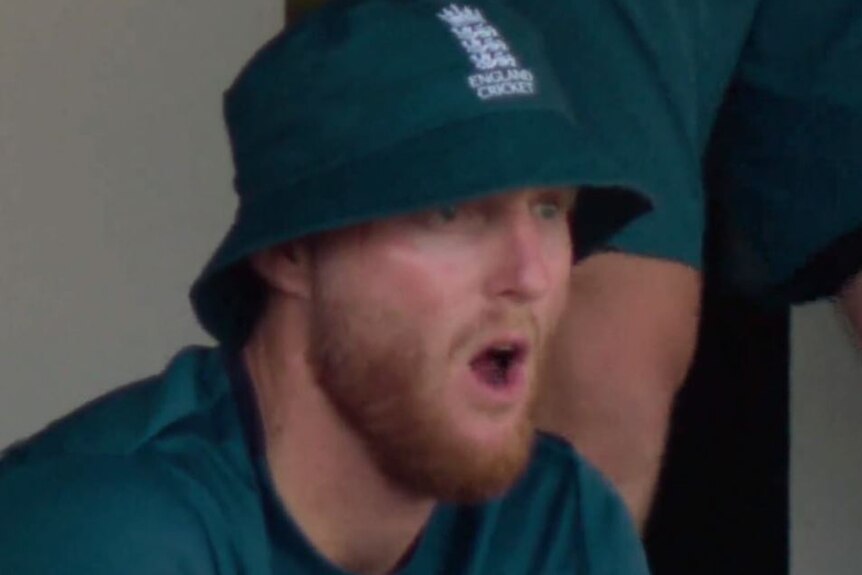 Ben Stokes wide mouthed