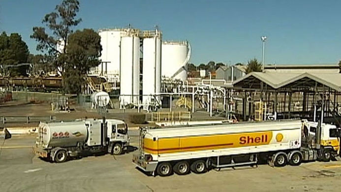Shell fuel depo at Fyshwick in Canberra