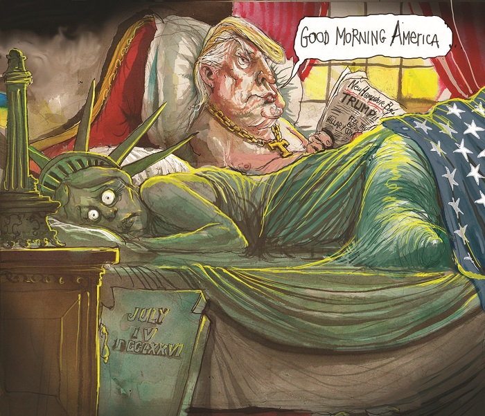 David Rowe cartoon on Donald Trump.