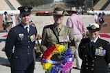 Wreath laid at contemporary Anzac Day service