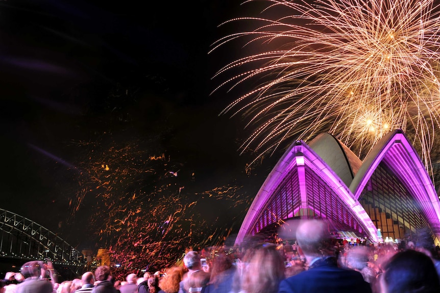 Fireworks follow gala concert at Sydney Opera House