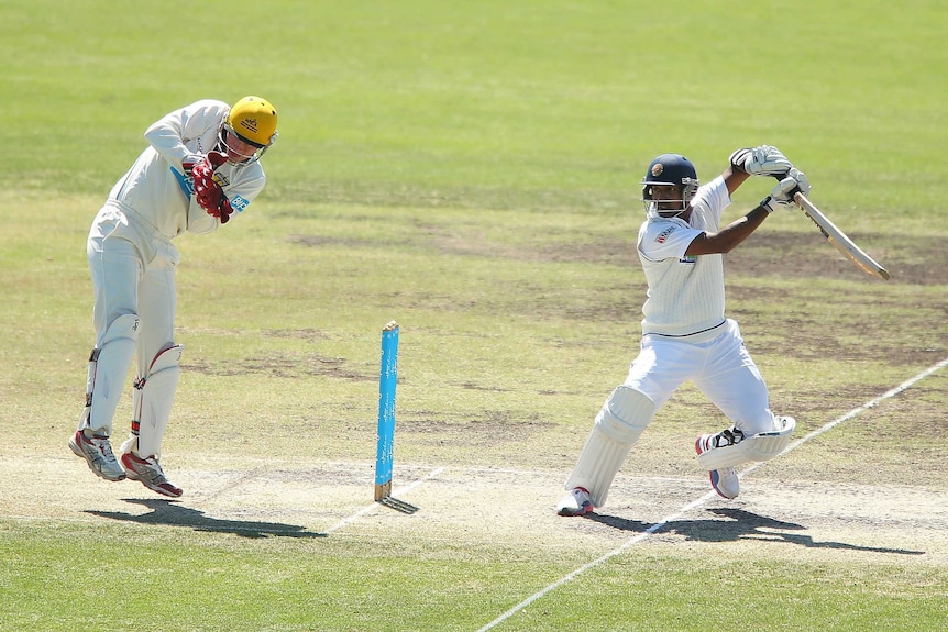 Prasanna Jayawardene hit 71 as Sri Lanka got some batting practice in Canberra.