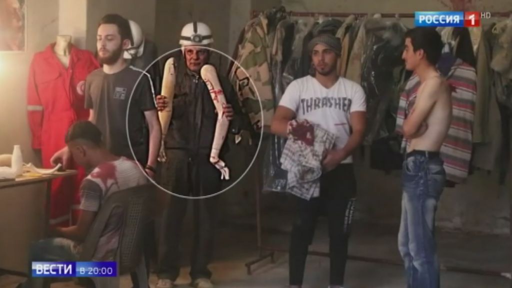 Russian Tv Shows Footage From Feature Film As Evidence Of Chemical Weapons Hoax Abc News