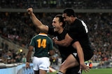 Future star Israel Dagg gets a start on the wing for the All Blacks.