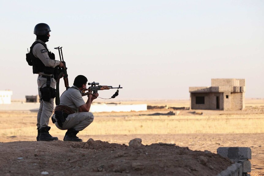Kurdish peshmerga fighters on mission to tackle Islamic State forces
