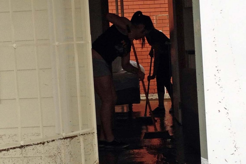 Cleaning up after flash flooding across Victoria.