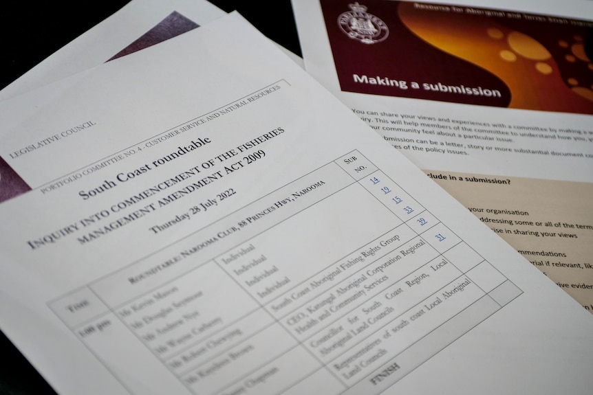 Parliamentary inquiry documents