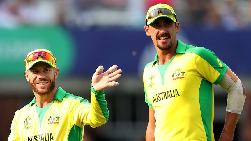 Cricketers celebrate a win after a match at Lord's.