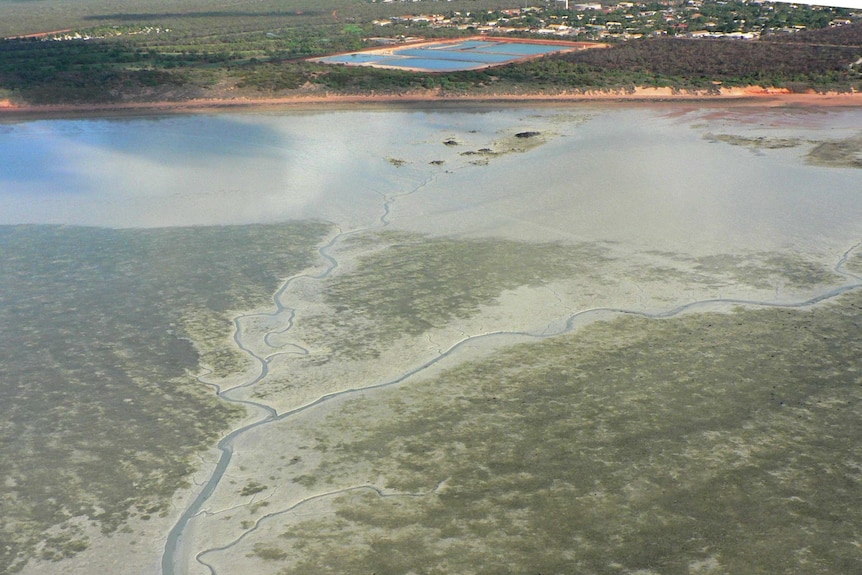 Broome south wastewater treatment plant near Roebuck Bay