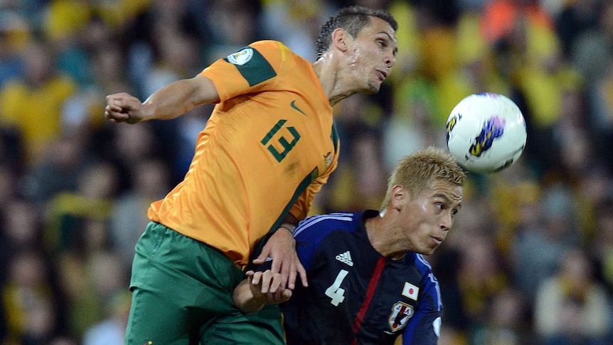 New arrival ... Socceroos player Jade North (L) hopes he can freshen up the Roar ranks.