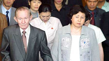 Guilty: Charles Jenkins, pictured with his wife Hitomi Soga, deserted in 1965.