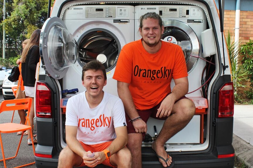 Orange Sky Laundry co-founders Nicholas Marchesi and Lucas Patchett