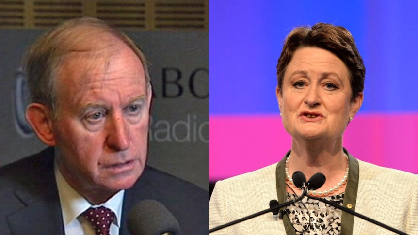 Composite of former CBA boss David Murray and CBA chairman Catherine Livingstone