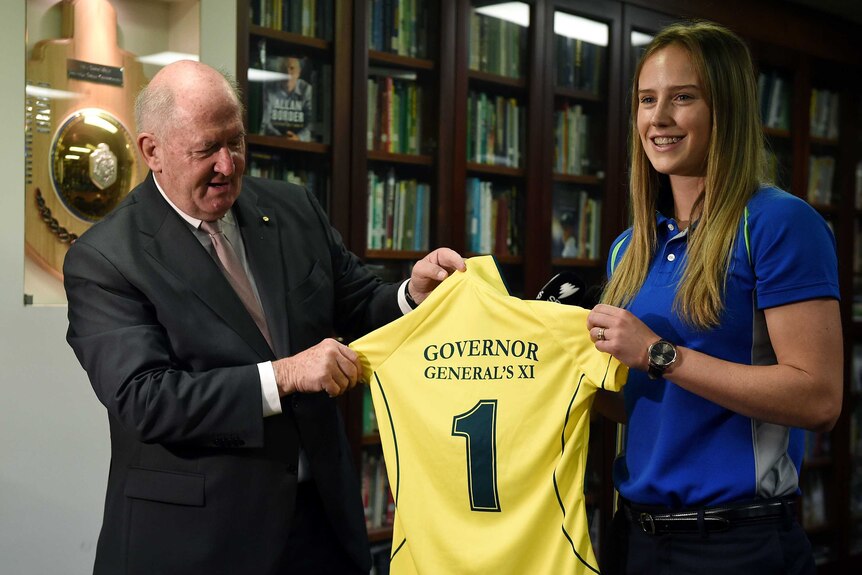 Governor-General Peter Cosgrove and Ellyse Perry