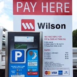 Wilson parking meter at Darwin hospital