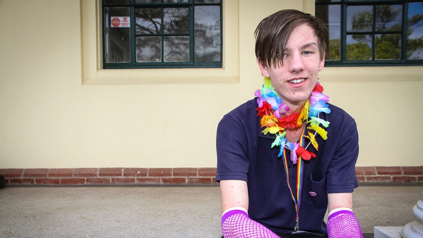 Year 10 student Brodie Fitzpatrick was bullied at primary school for being gay.
