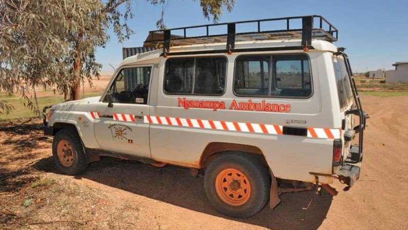 ambulance driven from APY Lands to Coober Pedy