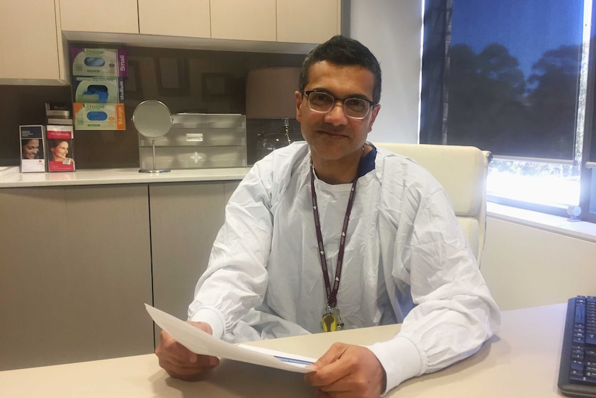 Professor Anand Deva smiles for the camera