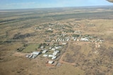 Aerial view of the small WA town of Fitzroy Crossing