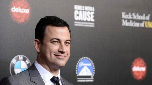Television personality and event host Jimmy Kimmel at red carpet event.