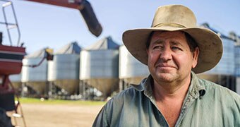 Grain farmer Peter Mailler, from western NSW.