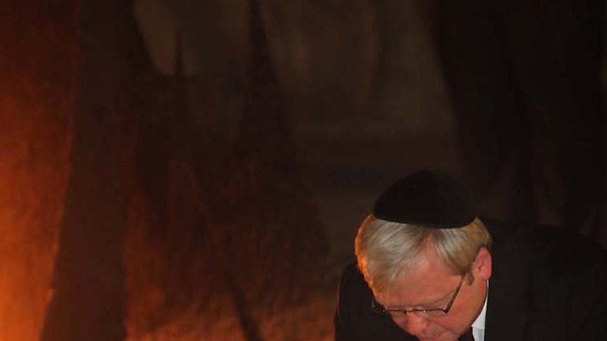 The cables present Foreign Minister Kevin Rudd as being very "supportive" of Israel.