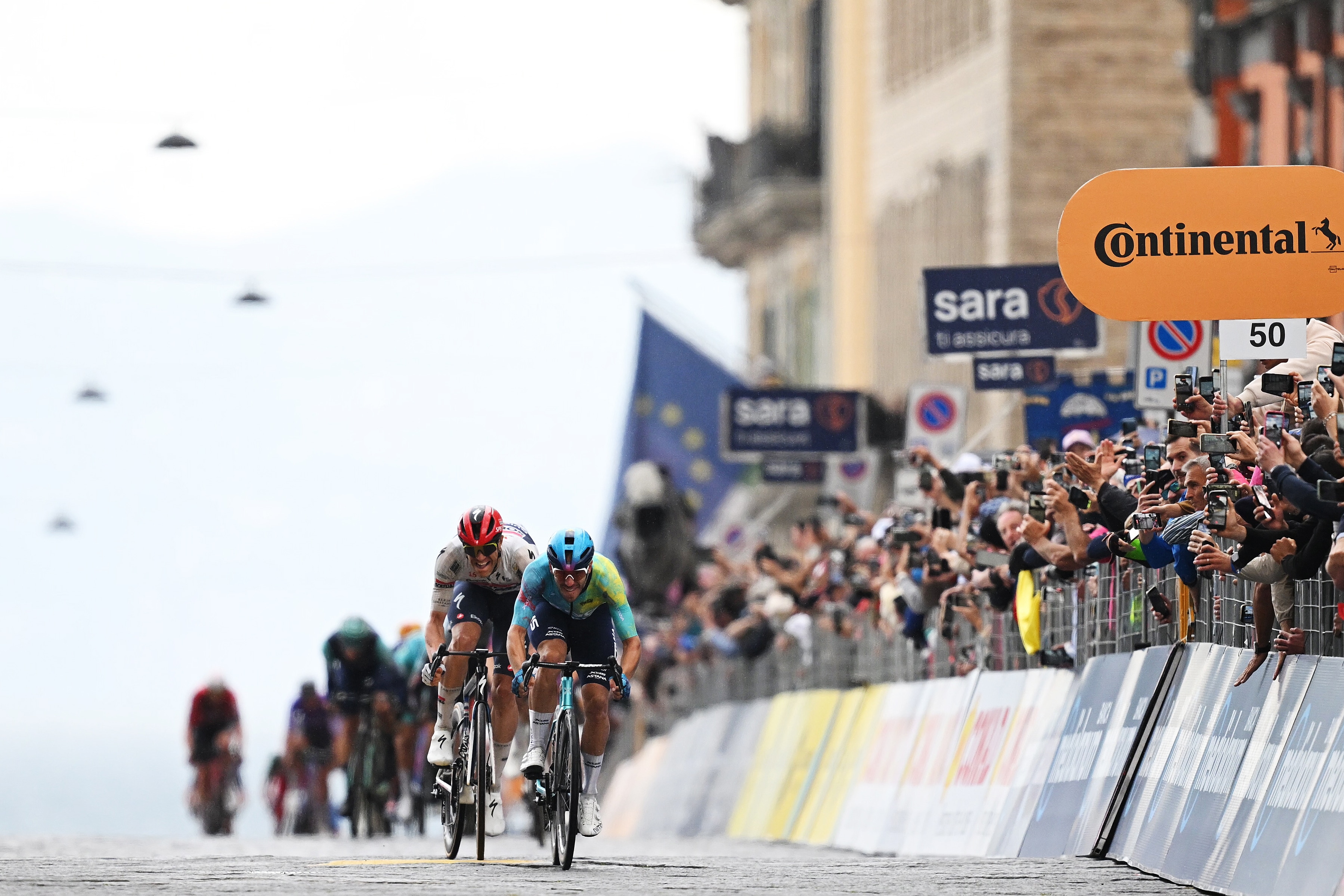 Jasper Stuyven and Davide Ballerini sprint