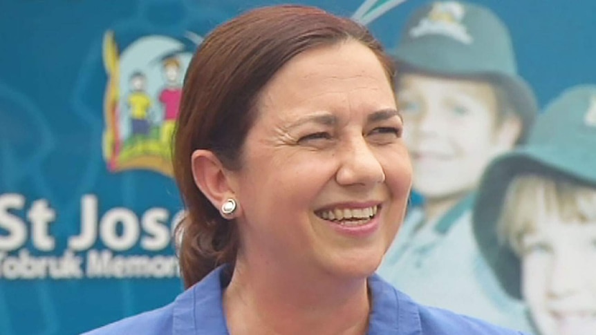 Qld Labor leader Annastacia Palaszczuk on the campaign trail