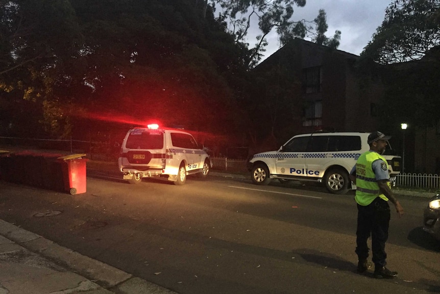 Police at Jannali in Sydney's south after a shooting.