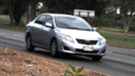 A man allegedly robbed a woman of this Toyota after threatening her with a small axe