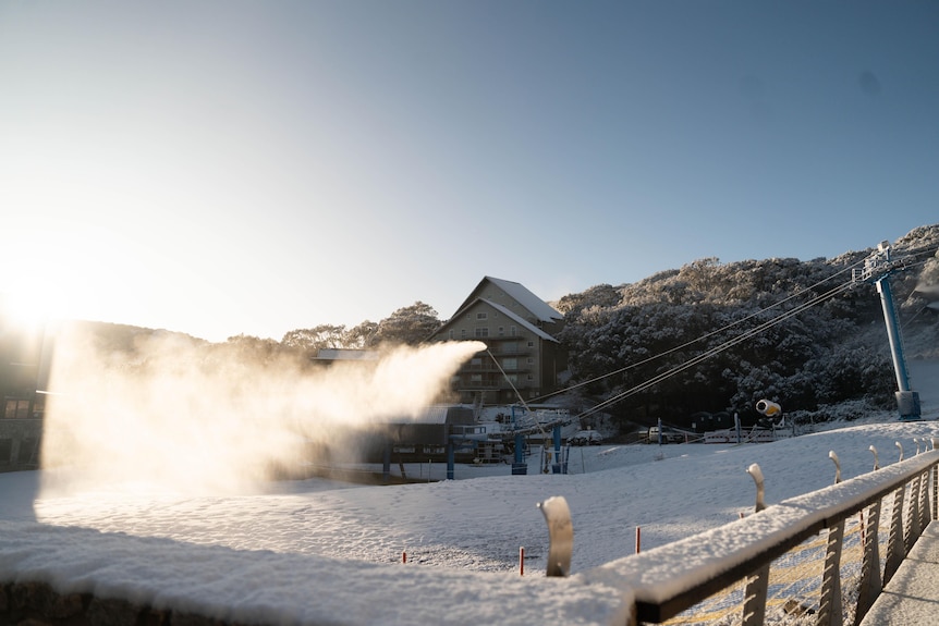 Snow maker at Falls Creek ski field