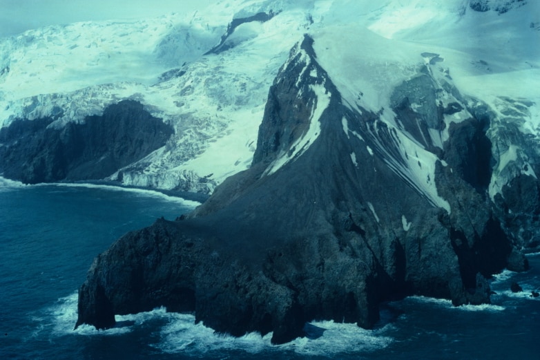 Picture of Cape Valdivia, Bouvet Island, Norwegian uninhabited island in the South Atlantic Ocean.